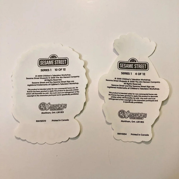 2000 Sesame Street  Sandylion Stickers Bert Grover Ernie Count Rosita Telly - Picture 7 of 7